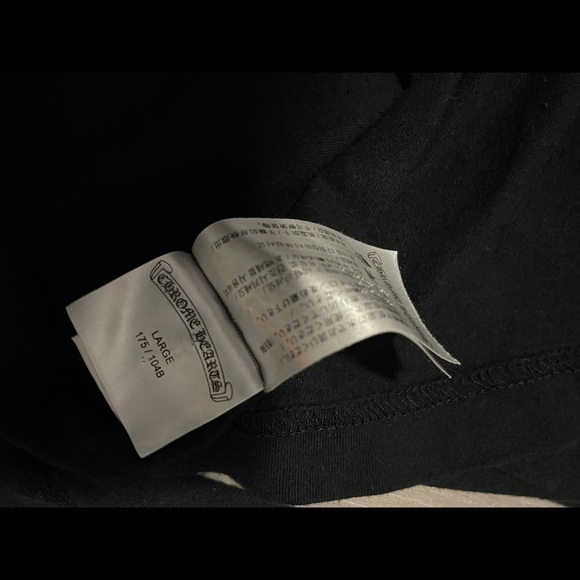 Chrome Hearts USA Black Long Sleeve Front Pocket T Shirt - Picture 4 of 7